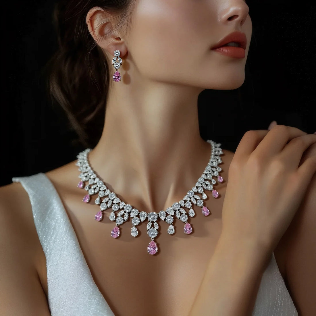 Bridal Zirconia Choker Set