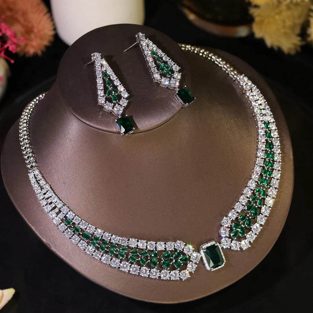 Crystal Wedding Jewelry Set