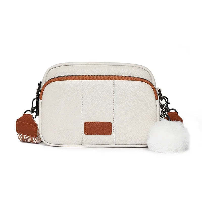 Genuine Leather Messenger Shoulder Bag