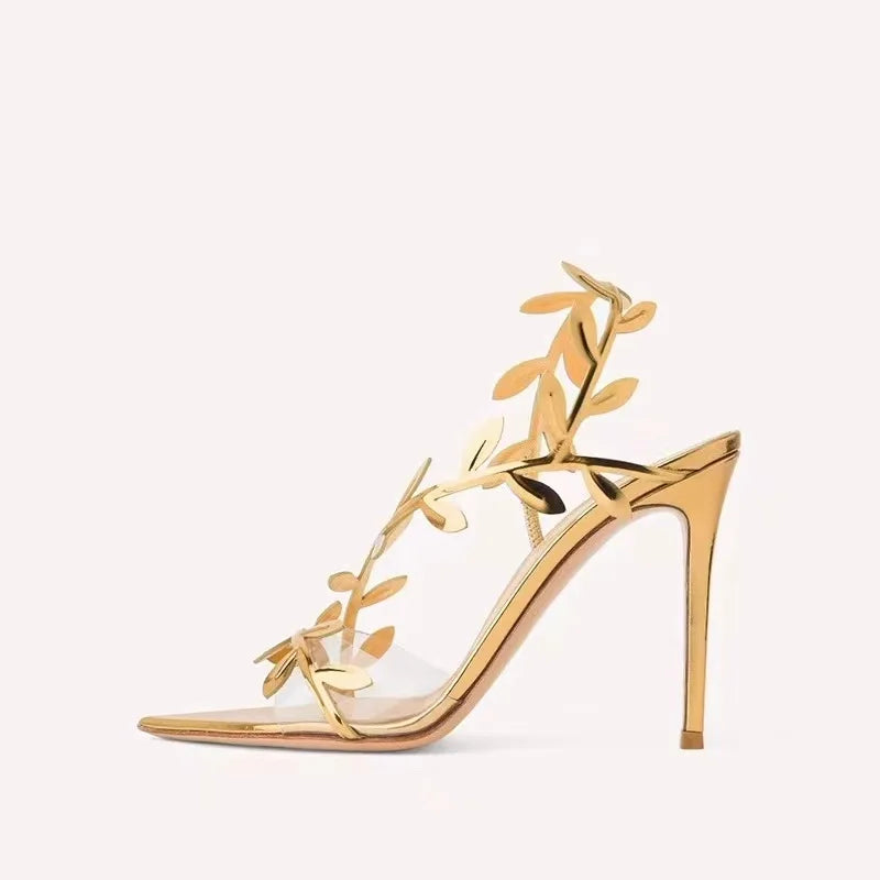 Patent Leather High Heel Sandals