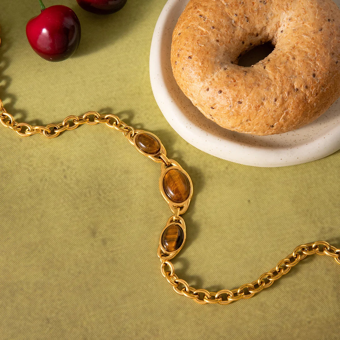 Tiger Eye Pendant Necklace