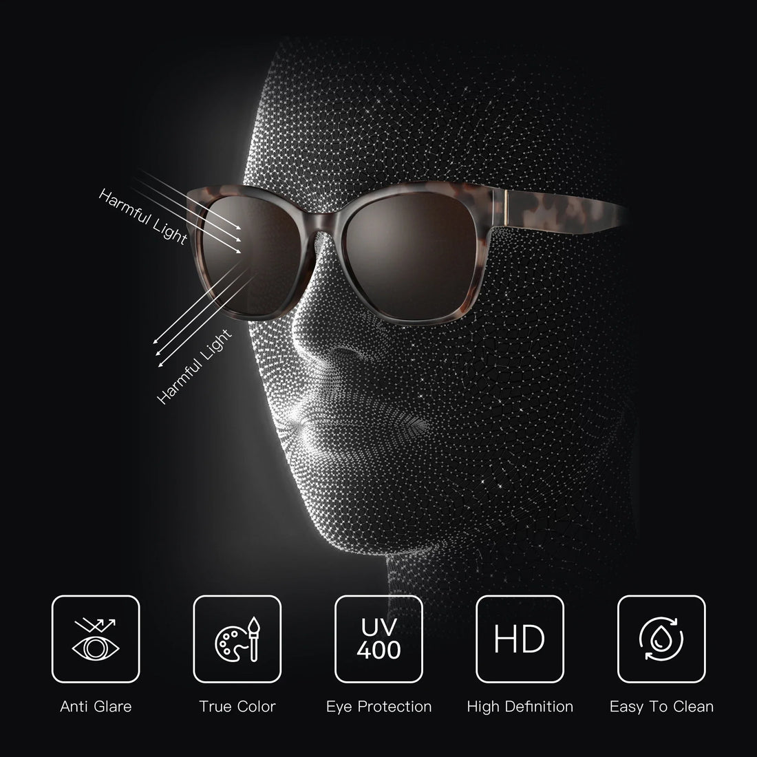 Oversized Cat Eye Sunglasses Women