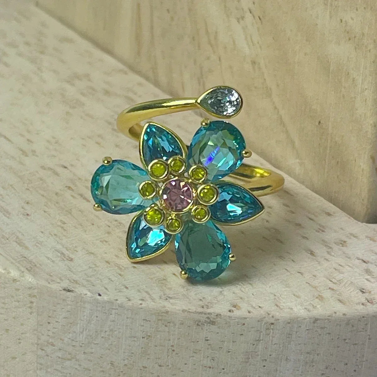 Flower Crystal Jewelry Set