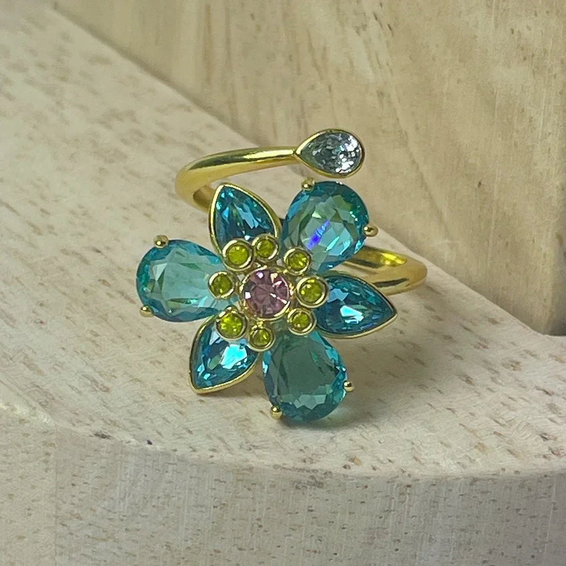Flower Crystal Jewelry Set