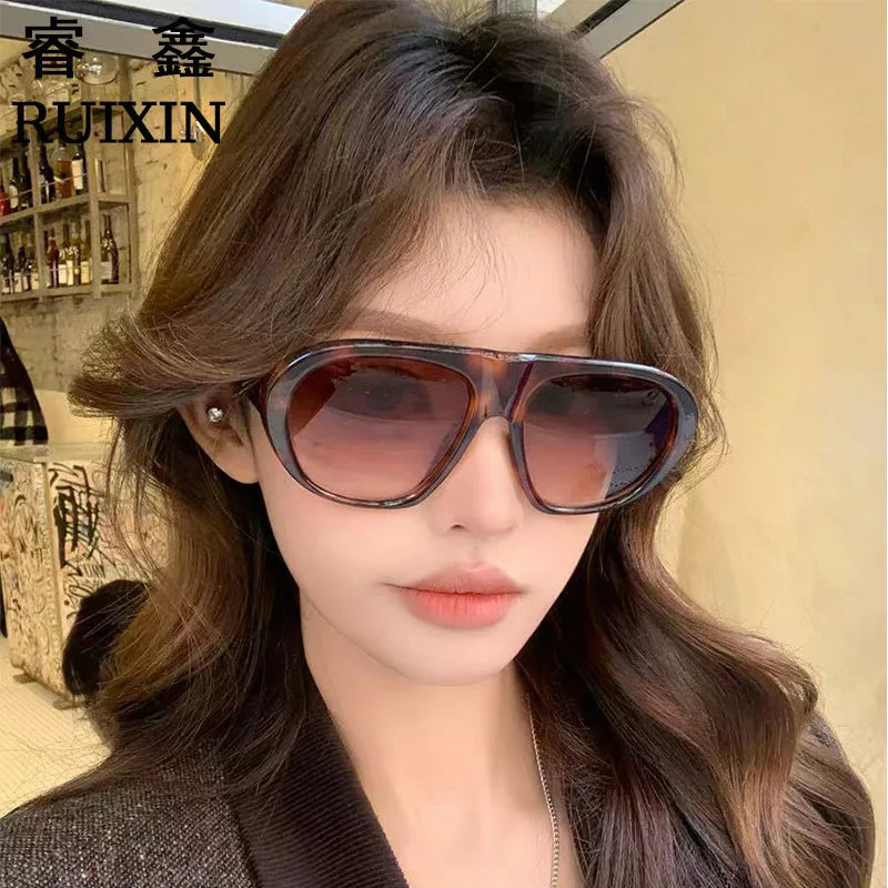 Vintage Oval Oversized Sunglasses