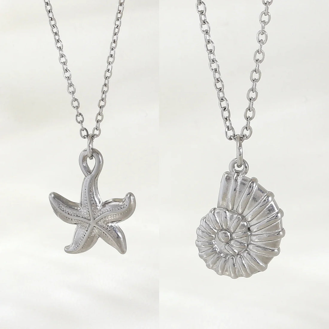 Starfish Shell Pendant Necklace