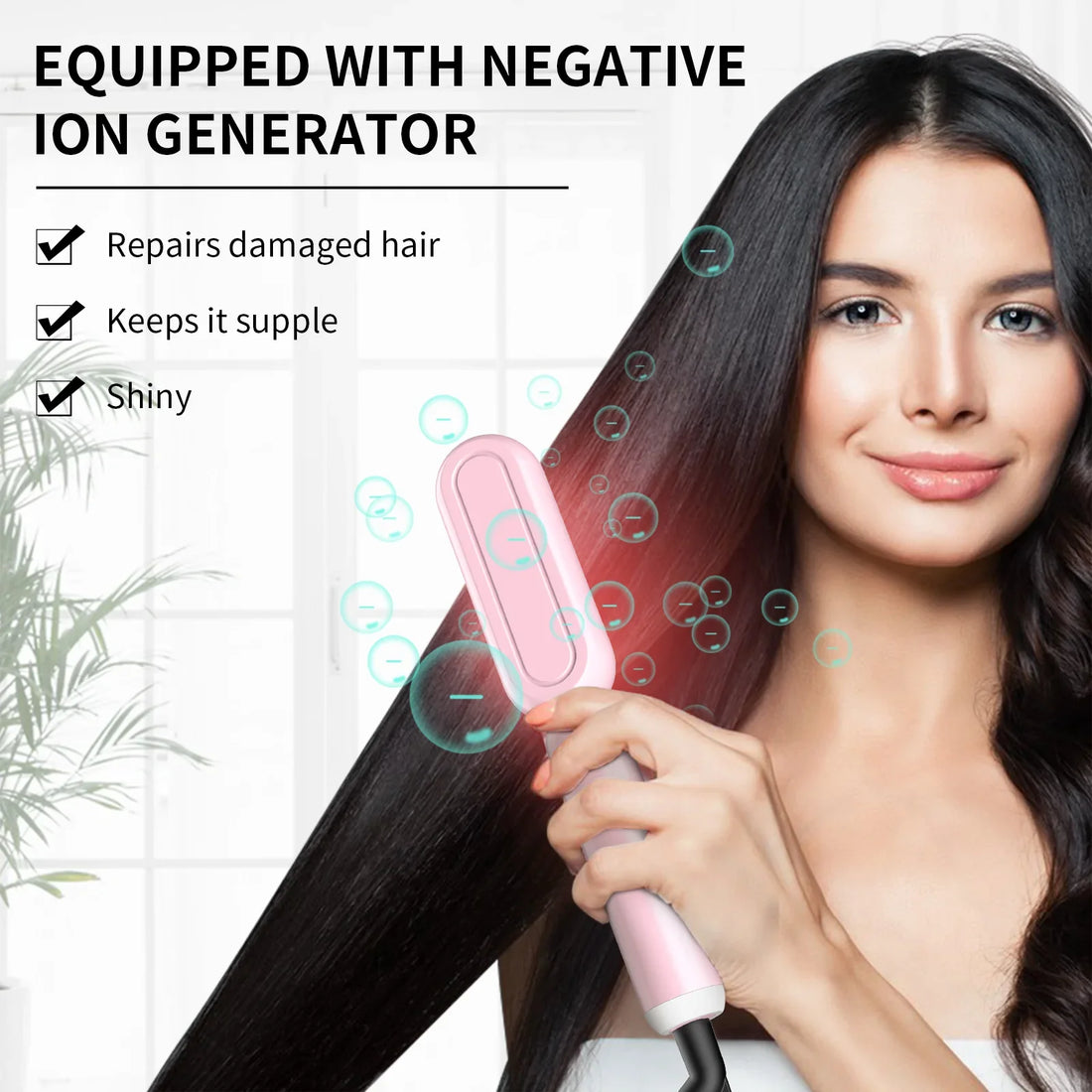 Fast Heating Hair Straightening Comb
