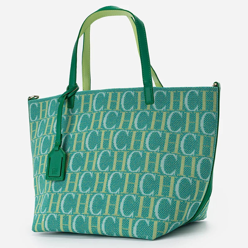 Alphabet Print Large Handbag