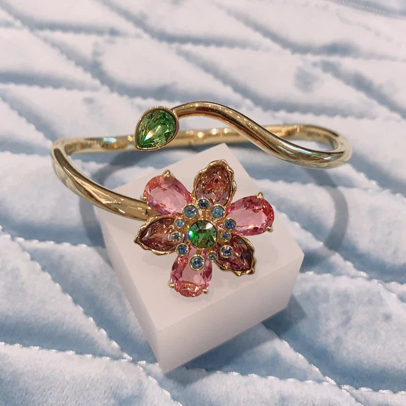Flower Crystal Jewelry Set