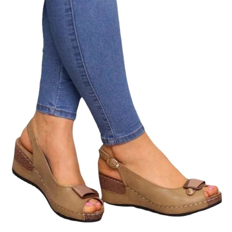 Platform Wedge Open Toe Sandals