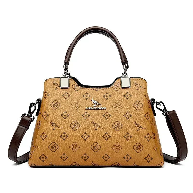 Large Capacity Leather Shoulder Bag