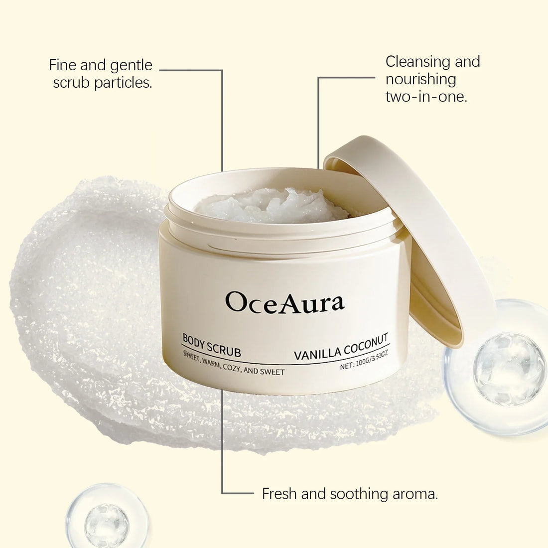 Coconut Vanilla Exfoliating Body Scrub