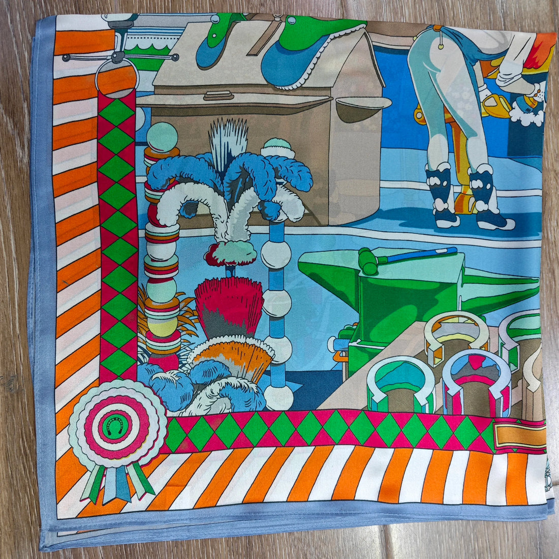 Zebra Print Silk Winter Scarf