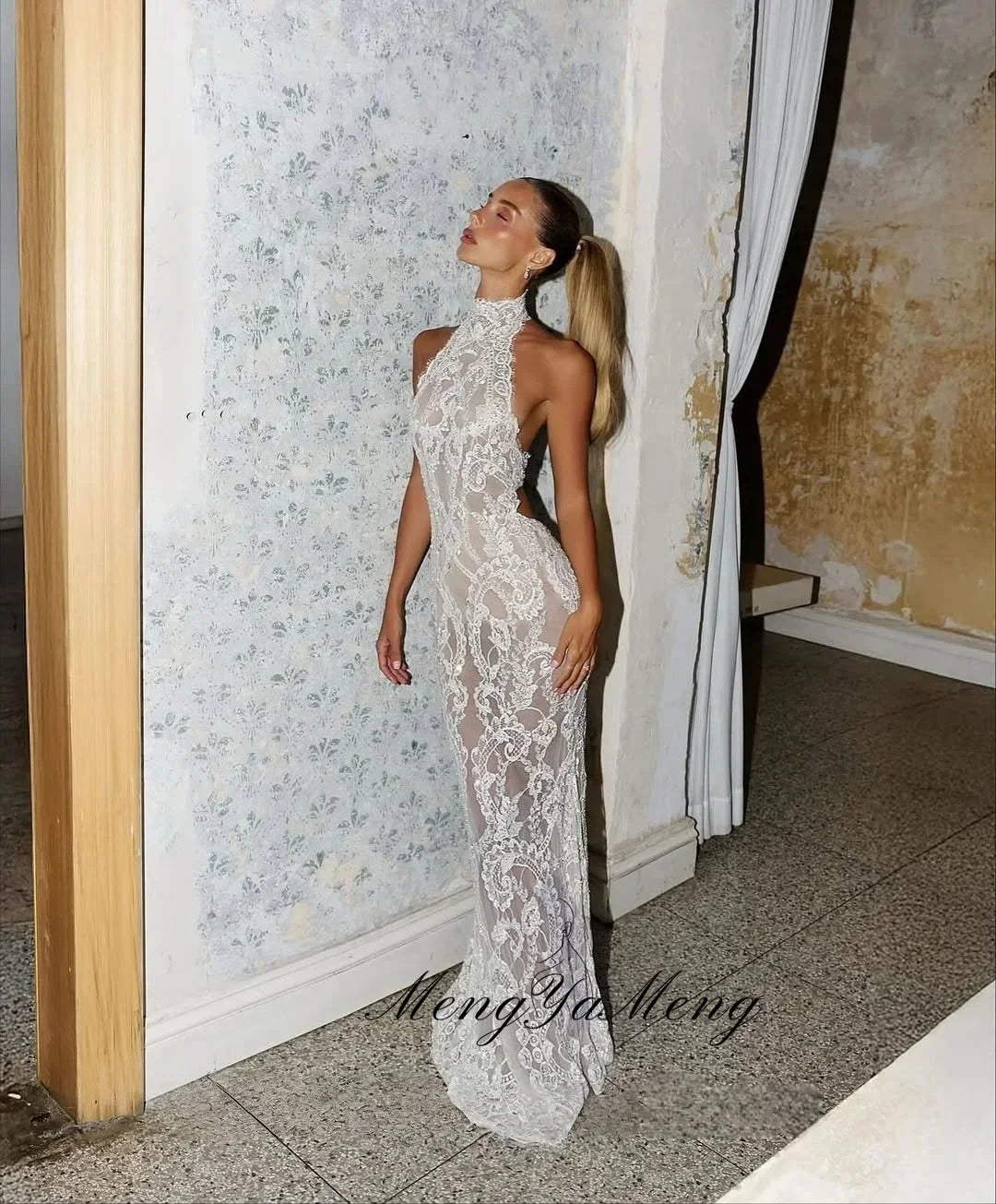 Lace Mermaid Wedding Bridal Dress