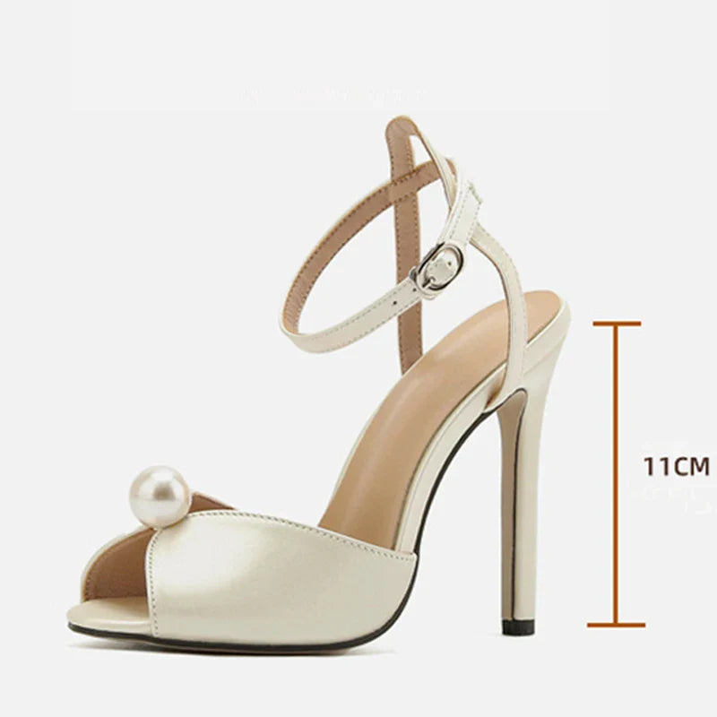 Peep Toe Thin Heel Sandals