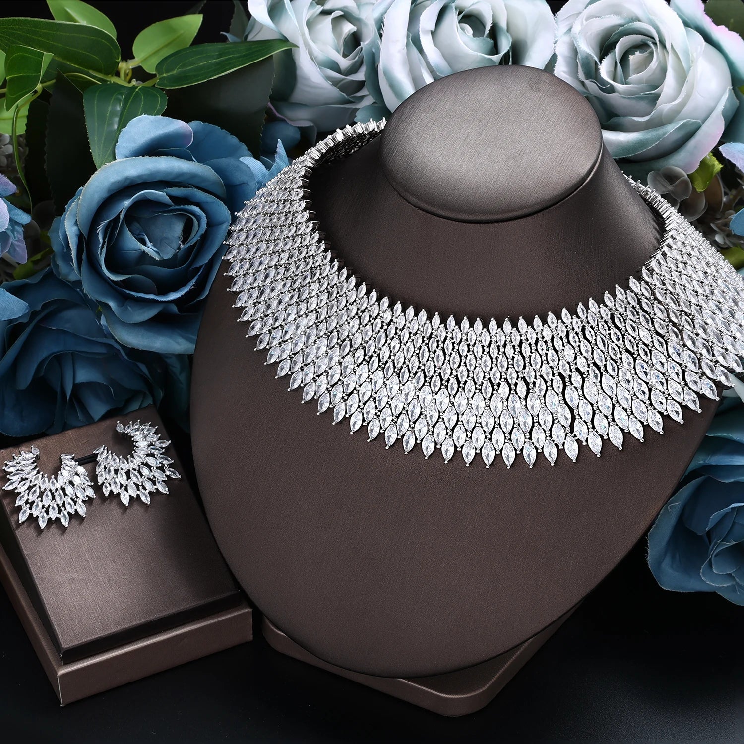 Bridal Choker Jewelry Set