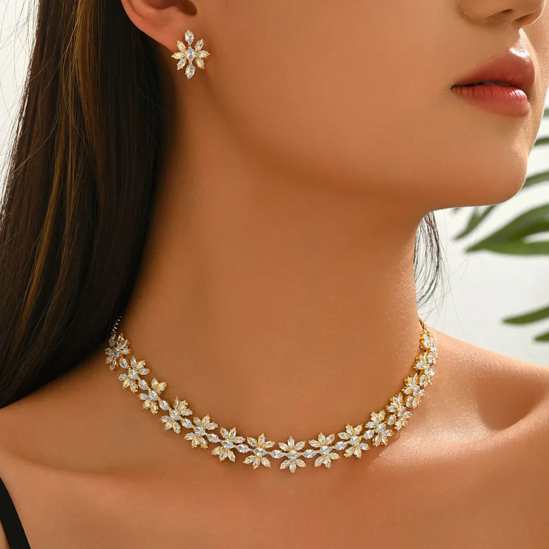 Diamond Zircon Jewelry Set