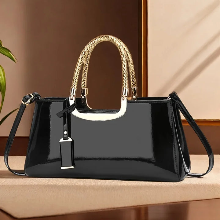 Glossy PU Leather Evening Clutch