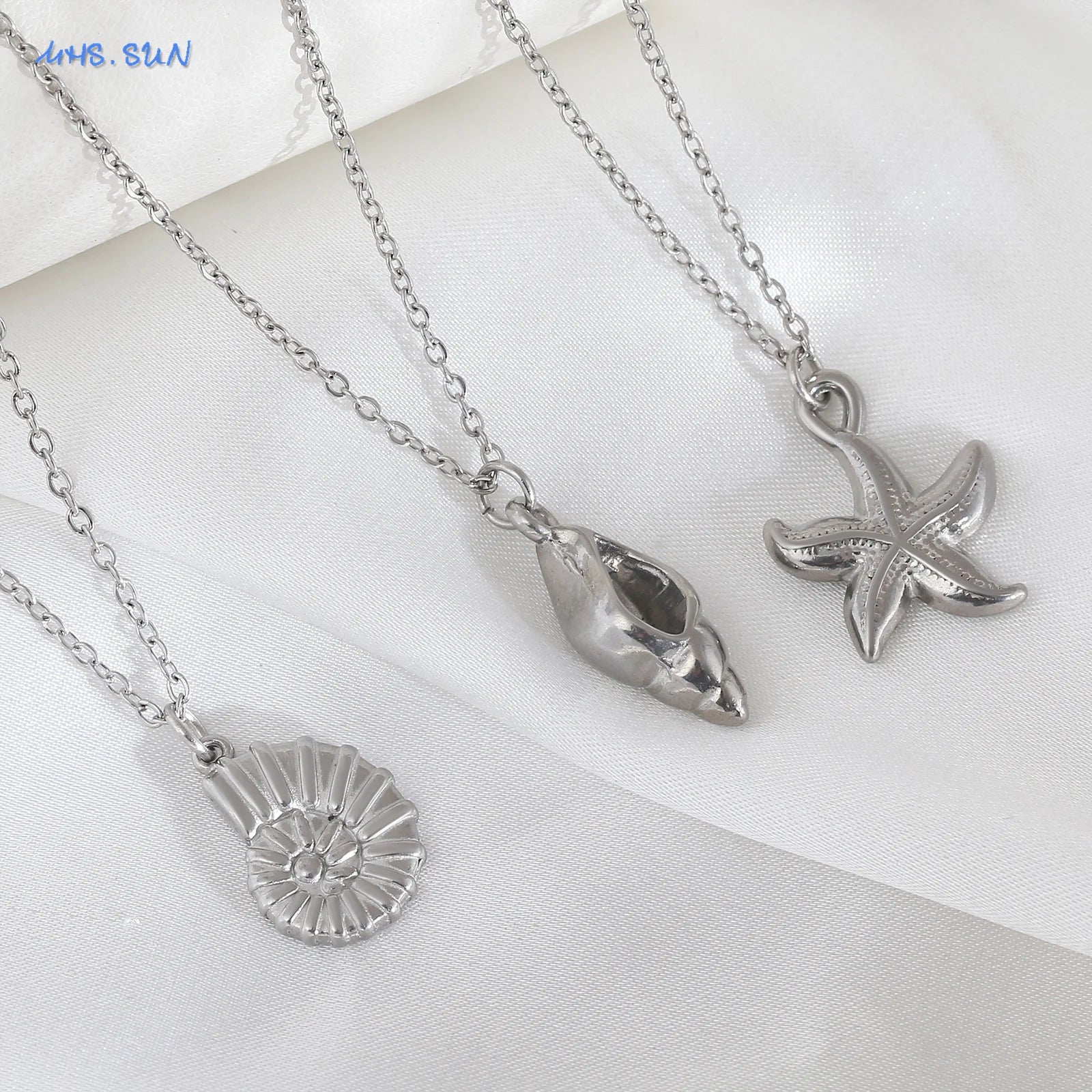 Starfish Shell Pendant Necklace