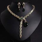 Snake Shape Necklace Earrings Set